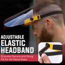 Clear Face Shield with Adjustable Elastic Headband