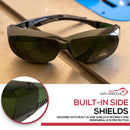 Built in Side Shield ir5 safety glasses
