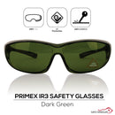 ir3 safety glasses Dark Green