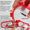 BISON LIFE Spectra Kids Safety Goggles, Red, Green & Blue Colors