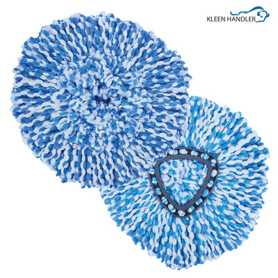 Microfiber Spin Mop Replacement Heads Compatible with O Ceda EasyWring 1 Tank System, Large