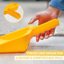 KLEEN HANDLER Heavy-Duty Plastic Handheld Dust Pan for Indoor/Outoor Commercial & Residential Use in Kitchen, Garage, Decks and More, Pack of 6