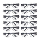 Crystal Clear Lens Color Temple Safety Glasses, Anti-scratch coating