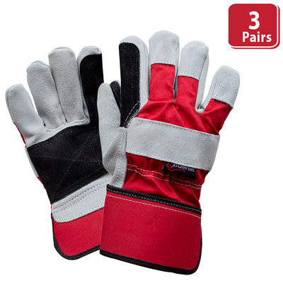 Supreme Rigger Gloves With Wide Safety Cuff, Split Grade - Bison Life