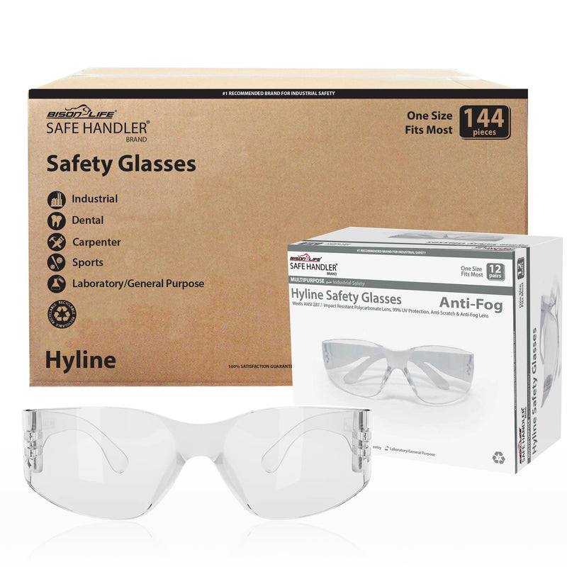 Hyline Anti Fog & Anti-Scratch Safety Glasses, Impact resistant