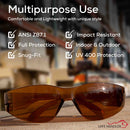 Use of Full Color Safety Glasses