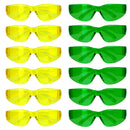 Yellow Green Color Safety Glasses