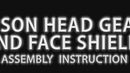 Reusable Face Shield Headgear with Ratchet Suspension, Blue
