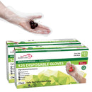 Disposable Food Handling Long Cuff Poly Gloves, 0.9g. 11.5" OSFM