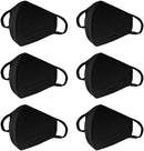 SAFE HANDLER 3 Ply Reusable Cotton Face Mask With Center Seam Black - View 1