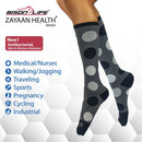 ZAYAAN HEALTH Polkadot Compression Socks For Anti-Fatigue And Comfort - View 3