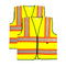 SAFE HANDLER Contrasting Reflective Safety Vest Yellow - View 1
