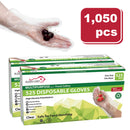 Disposable Food Handling Long Cuff Poly Gloves, 0.9g. 11.5" OSFM