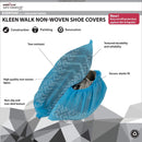 SAFE HANDLER Kleen Walk Non-Woven Disposable Boot & Shoe Covers Blue - View 2