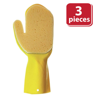 Kleen Mitt Reticulated Sponge, Flexible, Sponge for Kitchen Use, OSFM (Pack of 3)