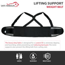 Lifting Support Weight Belt, Lower Back Brace, Dual Adjustable Straps