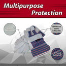 SAFE HANDLER Economy Work Multi-Colored Leather Gloves - View 2