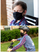 ZAYAAN HEALTH 3 Ply Reusable Pleated Face Mask Black - View 3