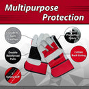 SAFE HANDLER Supreme Rigger Safety Gloves Red/Grey/Black - View 3