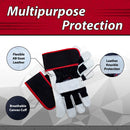 SAFE HANDLER XGrip Goat Leather Gloves Black/White/Red - View 3