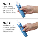 ZAYAAN HEALTH Infrared Ear Thermometer White With Blue Buttons - View 3
