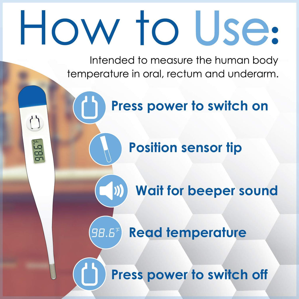 Classic Balance Digital Thermometer, High Accuracy, Fast Response, Rigid  Sensor Tip