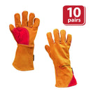 SAFE HANDLER Prime Welding Gloves with Kevlar Thread Protection Brown/Red - View 5