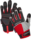 SAFE HANDLER Dual Tact Tech Gloves Blue/Red/Light Grey Small/Medium