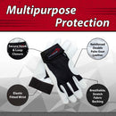 SAFE HANDLER Reinforced Gloves With Reinforced Palm Protection Black/White Small/Medium