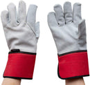SAFE HANDLER Performance Leather Gloves Black/Red/Gray - View 9