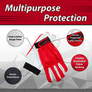 SAFE HANDLER ECO Assembly Gloves With Stretch Fabric Red/Black/Gray - View 3