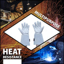 SAFE HANDLER TIG Welding Gloves With 6” Cowhide Gauntlet Grey - View 4