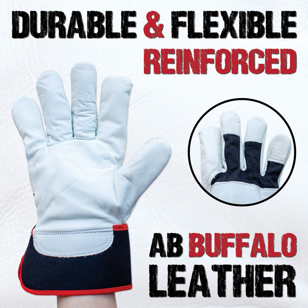 buffalo handschuhe XGrip Buffalo Leather Work Gloves With Knuckle Protection