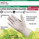Disposable Food Preparation Multi-purpose Natural Latex Gloves