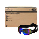Mirage Safety Glasses with Adjustable Band, Wind Resistant & Anti-Scratch