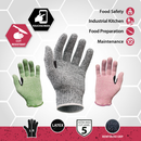 Reinforced Cut Resistant Gloves, Touchscreen Compatible, 1-Pair