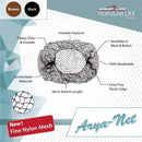 POPULAR LIFE Arya-Net Mesh Hair Nets Brown/Black - View 2