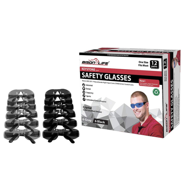 Bison Life Launches New Keystone Series Industrial Safety Glasses