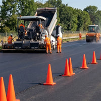 Bison Life 28" Orange PVC Traffic Safety Cone – High Visibility Construction & Road Safety Cone