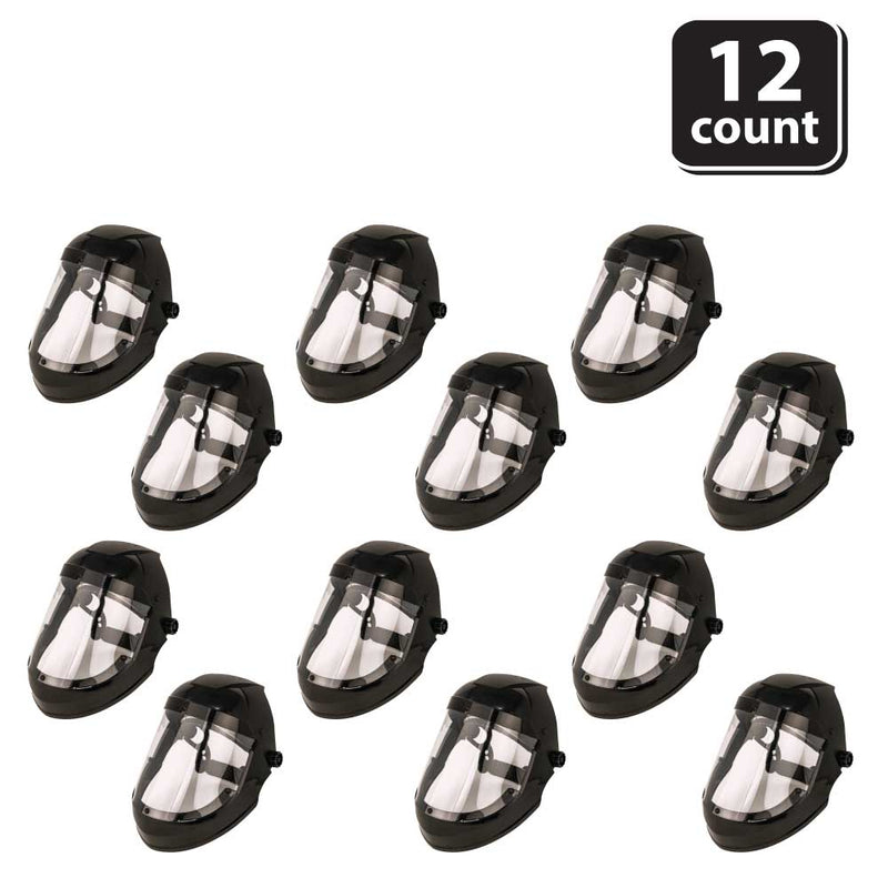 Full Face Protector Face Shield, Reusable, Secure Protection, Black
