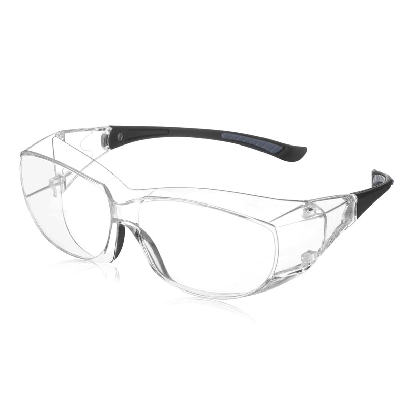 PrimeX Color Lens Black Temple Safety Glasses, Anti-Fog, ANSI Z87.1