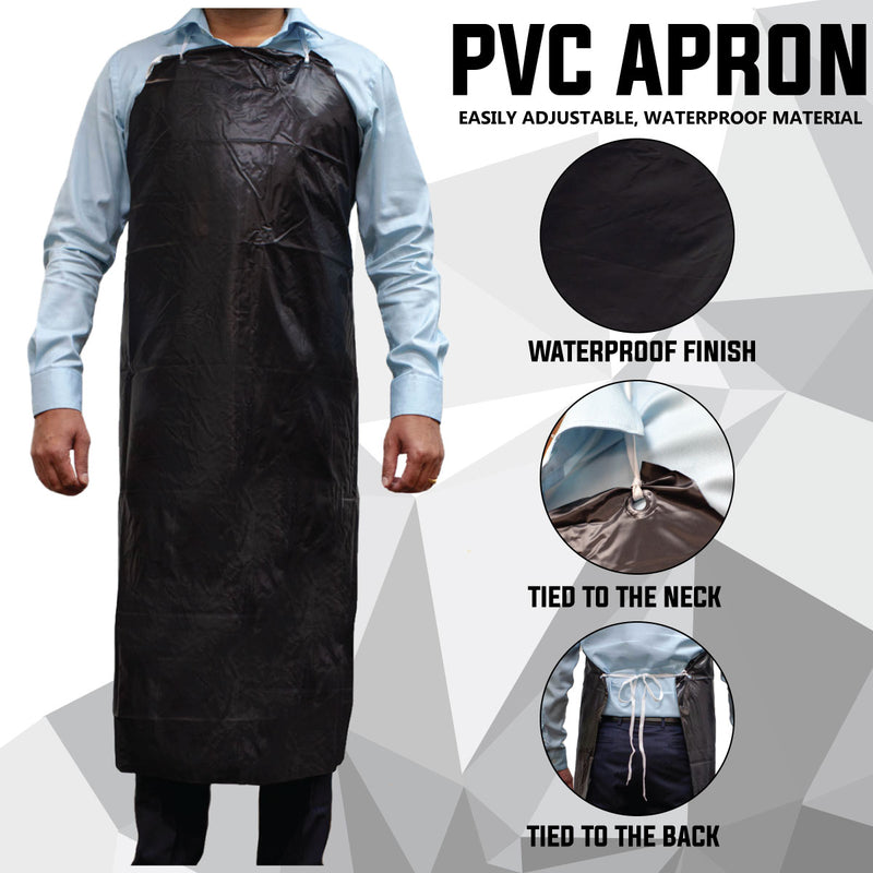 Bison Life PVC Waterproof Apron – Adjustable, Bacteria-Resistant, Splash-Proof