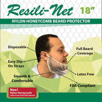 Bison Life Resili Net Disposable Beard Guard – Polypropylene Cover for Food Service & Hygiene