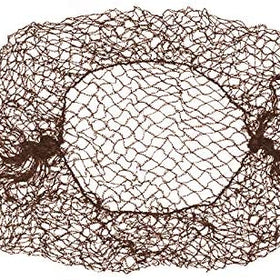 Bison Life Arya Net Elastic Edge Hair Nets – Black Invisible Nylon Mesh for Adults & Youth