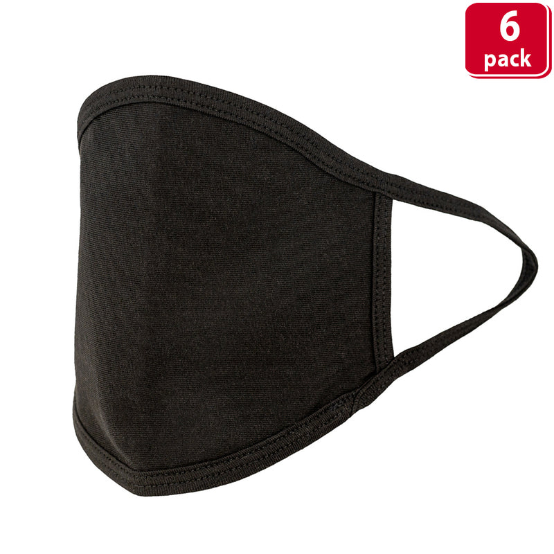 Bison Life 2 Ply Reusable Soft Cotton Face Mask, Breathable & Washable, Black - Kids
