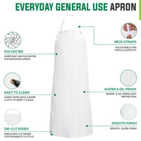 Bison Life Plastic Paint Protective Wear Apron – Waterproof PVC Work Apron, Large 3 Pack