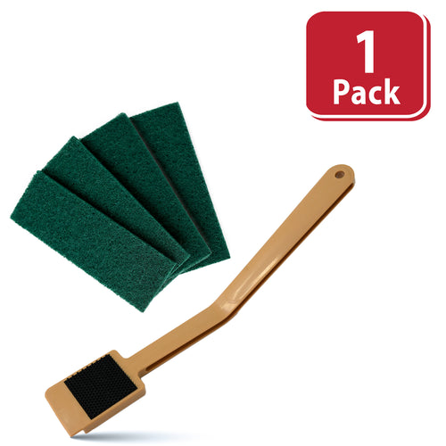 Bison Life EZ Scrub Slicer Cleaning Tool with 4 Replacement Pads, Blade & Deli Cleaner
