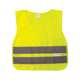 Bison Life Yellow Child Safety Vest, ANSI Class 2 Reflective, School & Cycling