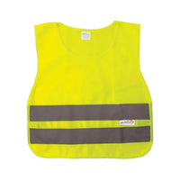 Bison Life Yellow Child Safety Vest, ANSI Class 2 Reflective, School & Cycling