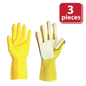 Bison Life White Kleen Mitt — Scratch-Free Fine Grade Scouring Pads, Right-Hand, OSFM